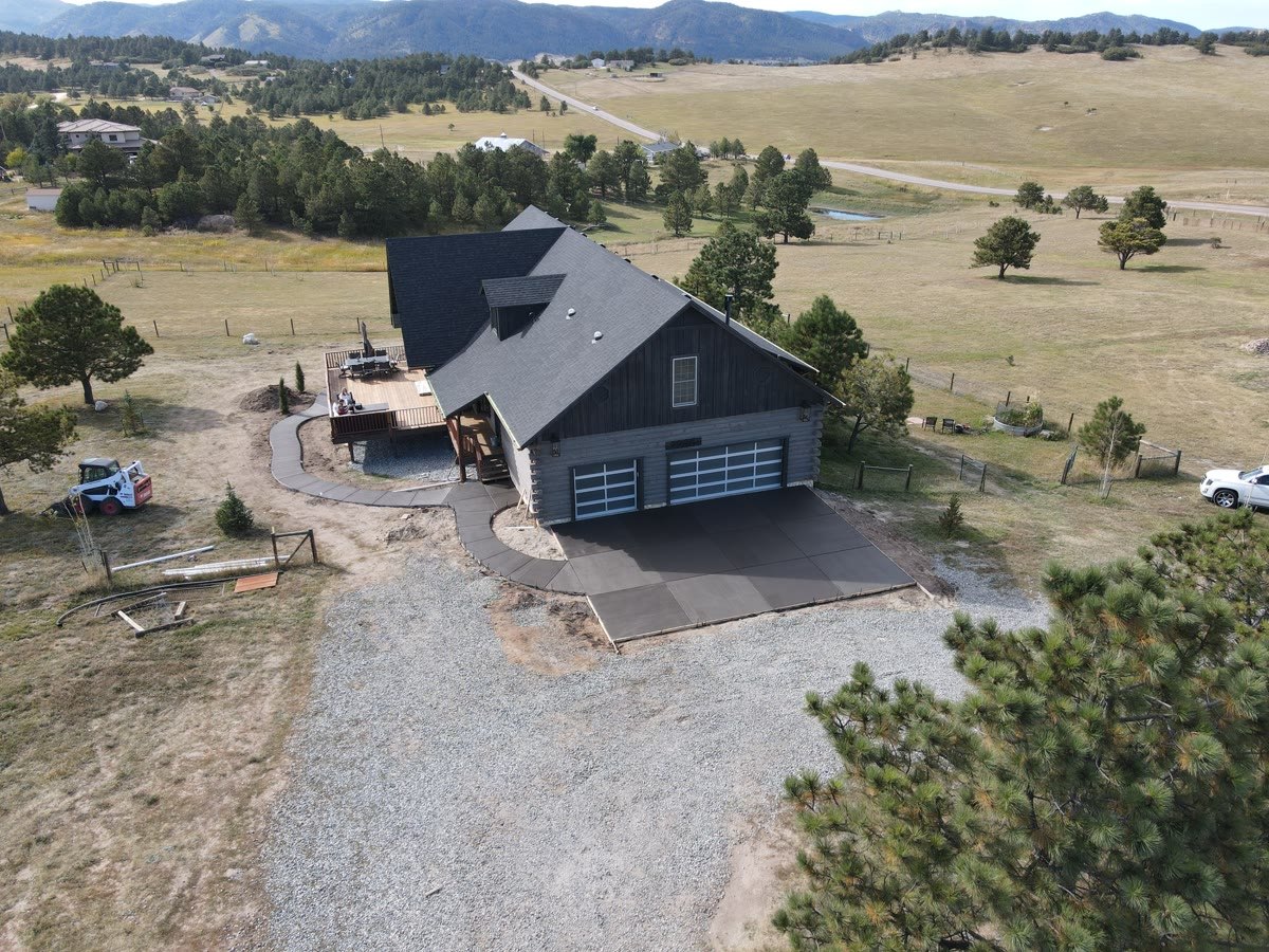 Completed VistaCraft landscape surrounding a Colorado home